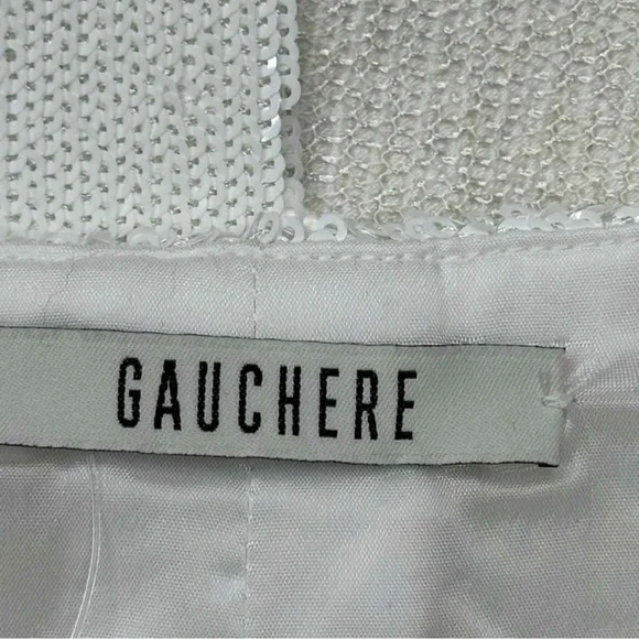 GAUCHERE White Sequin Maxi Skirt Size 34 - Picture 5 of 9